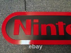 2.5 ft Official Nintendo Logo Hanging Store Display Sign Promo Very Rare