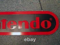 2.5 ft Official Nintendo Logo Hanging Store Display Sign Promo Very Rare