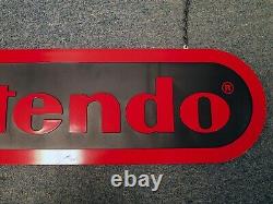 2.5 ft Official Nintendo Logo Hanging Store Display Sign Promo Very Rare