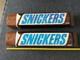 2 Lot Vintage Snickers Candy Bar 3D Plastic Wall Hanging Store Display RARE