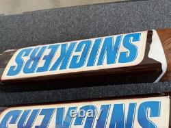 2 Lot Vintage Snickers Candy Bar 3D Plastic Wall Hanging Store Display RARE