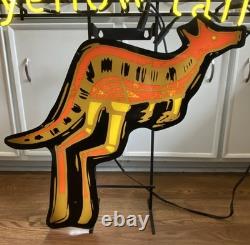 2002 Yellow Tail Wine Kangaroo Neon Style Store Display Sign Works