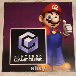 2003 Nintendo Gamecube Kiosk Store Display Sign Mario Rare Hollywood Video