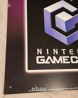2003 Nintendo Gamecube Kiosk Store Display Sign Mario Rare Hollywood Video