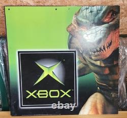 2003 Xbox Kiosk Store Display Sign brute force Hollywood Video Rare Sign 2