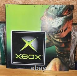 2003 Xbox Kiosk Store Display Sign brute force Hollywood Video Rare Sign 2