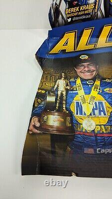 2019 NAPA Auto Parts Racing Drivers Cardboard Advertising Store Display Standup