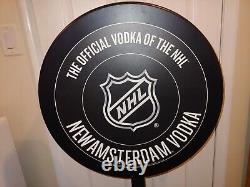 2021 NHL Hockey Puck MIB New Amsterdam Vodka Retail Liquor Store Display Sign