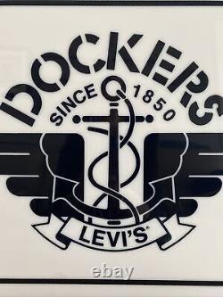 21 X 16 Dockers Levi's Store Display Advertisement Sign Single Sided