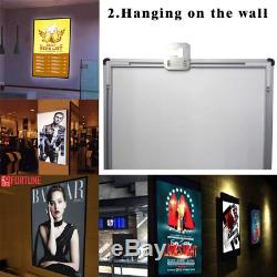 24x33 Movie Poster Led Light box Display Frame Store Advertising Sign Ads Photo