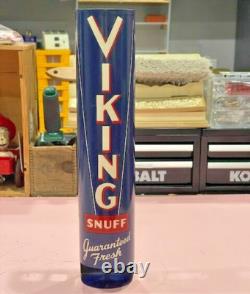 2600.1 Original Viking Snuff Tobacco Can Dispenser Store Metal Display! NOS