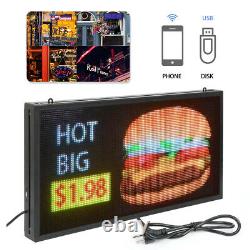 27x 14 Display Full Color P5 LED Sign Programmable Scrolling Message