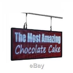 27x 14 Full Color Programmable Window LED Sign Display Images Animations Text