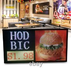 27x 14 LED Programmable Digital Display Scrolling Message Moving Sign US