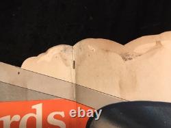 29 Tall Antique Vtg 1926 Columbia Records Store Counter Trifold Display Sign