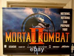 3 DAY Mortal Kombat II 1993 Vintage-Style Store Display Promo Banner Sign 2