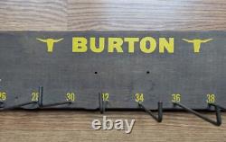 30 x 5.25 Vntg BURTON WESTERN BELTS Wall Mount Wood Apparel Shop Store Display