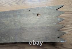 30 x 5.25 Vntg BURTON WESTERN BELTS Wall Mount Wood Apparel Shop Store Display