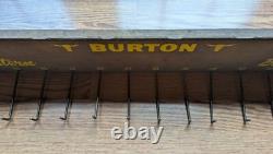 30 x 5.25 Vntg BURTON WESTERN BELTS Wall Mount Wood Apparel Shop Store Display