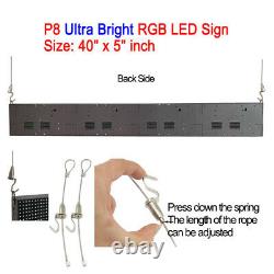 40x 5 P8 Full Color Semi Outdoor LED Sign Programmable Scrolling Message Board