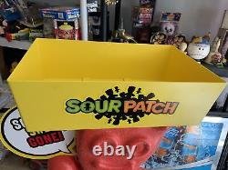 46 SOUR PATCH KIDS Plastic Candy Tray Large Retail Store Display On Wheels Rare