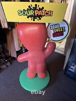 46 SOUR PATCH KIDS Plastic Candy Tray Large Retail Store Display On Wheels Rare