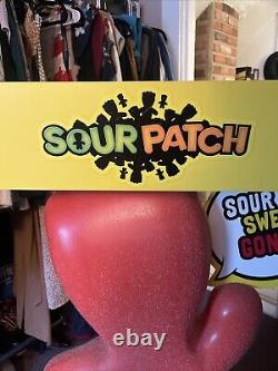 46 SOUR PATCH KIDS Plastic Candy Tray Large Retail Store Display On Wheels Rare