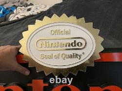 4ft Nintendo Logo With Seal Store Display Sign Promo Rare Merchandising