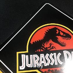 4x Vtg 1993 Jurassic Park Movie Hanging Display Signs Blockbuster Video RARE Set