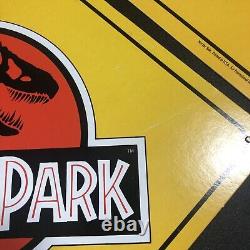 4x Vtg 1993 Jurassic Park Movie Hanging Display Signs Blockbuster Video RARE Set