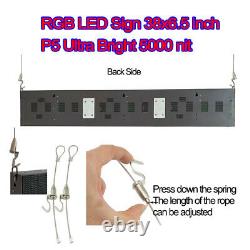 5000Nits P5 38x 6.5 Full Color LED Sign Programmable Scrolling Message Display