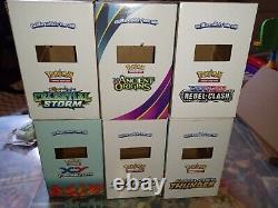 6 Pokémon Dollar Tree Boxes (EMPTY) Team Up Ancient Origins Furious Fist XY Sun