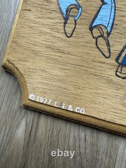 70s Vintage Levi's Hand Painted Wooden Store Display Sign Advertisement Rare