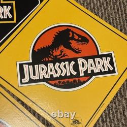 7x Vtg 1993 Jurassic Park Movie Hanging Display Signs Blockbuster Video RARE Set