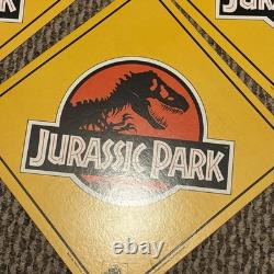 7x Vtg 1993 Jurassic Park Movie Hanging Display Signs Blockbuster Video RARE Set
