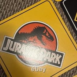 7x Vtg 1993 Jurassic Park Movie Hanging Display Signs Blockbuster Video RARE Set