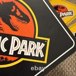 7x Vtg 1993 Jurassic Park Movie Hanging Display Signs Blockbuster Video RARE Set