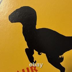 7x Vtg 1993 Jurassic Park Movie Hanging Display Signs Blockbuster Video RARE Set