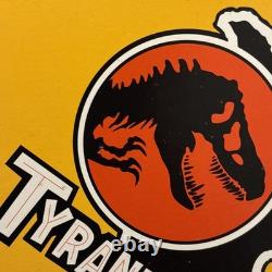 7x Vtg 1993 Jurassic Park Movie Hanging Display Signs Blockbuster Video RARE Set