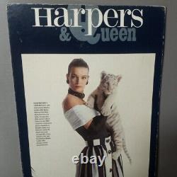 80's or 90's Harpers And Queen Magazine Store Display Black White Lycra Tiger