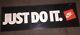 90s Nike Signage Just Do It 23 X 7.5 STEEL ENAMEL Store Display SIGN