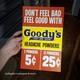 9x14 Vintage Goody's Powders Advertisement Poster Card stock Store display Sign