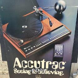 ADC Accutrac Turntable Sign Advertising (Record Store Display) Original Vinyl