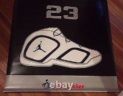 AIR JORDAN Deuce Trey 23 BANNER Rare NIKE Foot Locker CANVAS Display SIGN 63x40