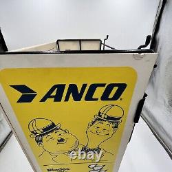 ANCO Laurel & Hardy Hose Tubing Wiper Blades Dealer Display sign metal cardboard