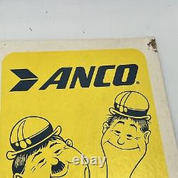 ANCO Laurel & Hardy Hose Tubing Wiper Blades Dealer Display sign metal cardboard