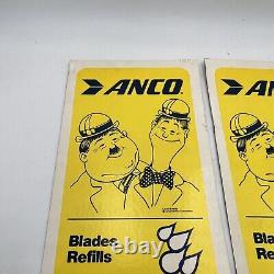 ANCO Laurel & Hardy Hose Tubing Wiper Blades Dealer Display sign metal cardboard