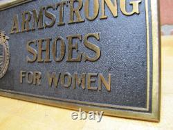 ARMSTRONG SHOES FOR WOMEN Old Store Display Sign TORREY R B WORKS BATH MAINE
