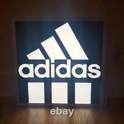 Adidas Advertising sign Large LED Store Display Sign TESTED WORKING / READ