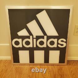 Adidas Advertising sign Large LED Store Display Sign TESTED WORKING / READ